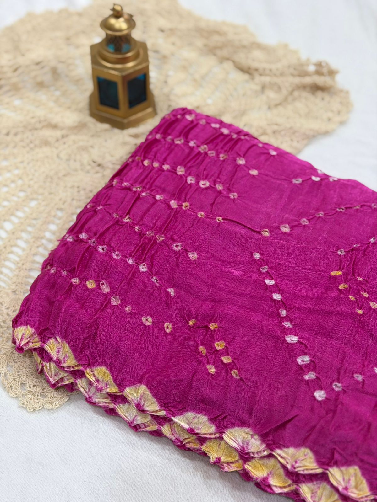 BANDHEJ MODAL SAREE - PINK