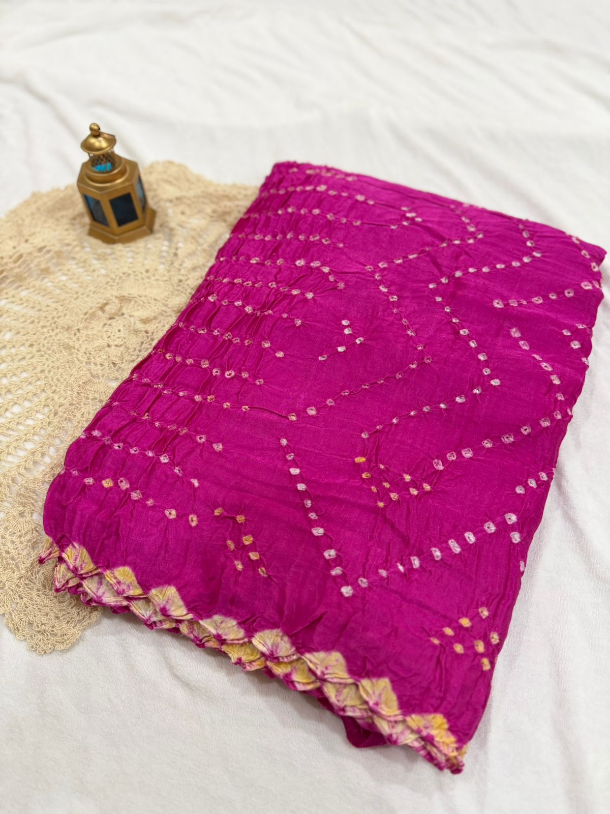 BANDHEJ MODAL SAREE - PINK