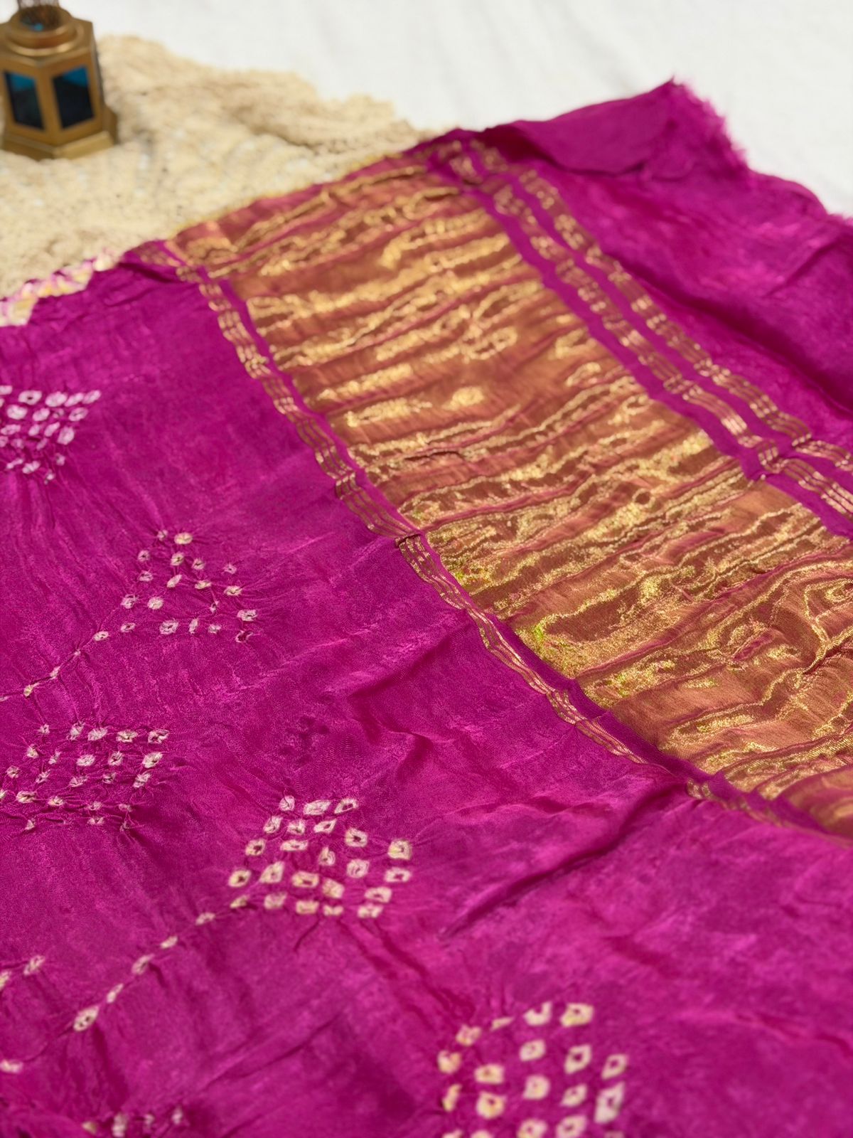 BANDHEJ MODAL SAREE - PINK