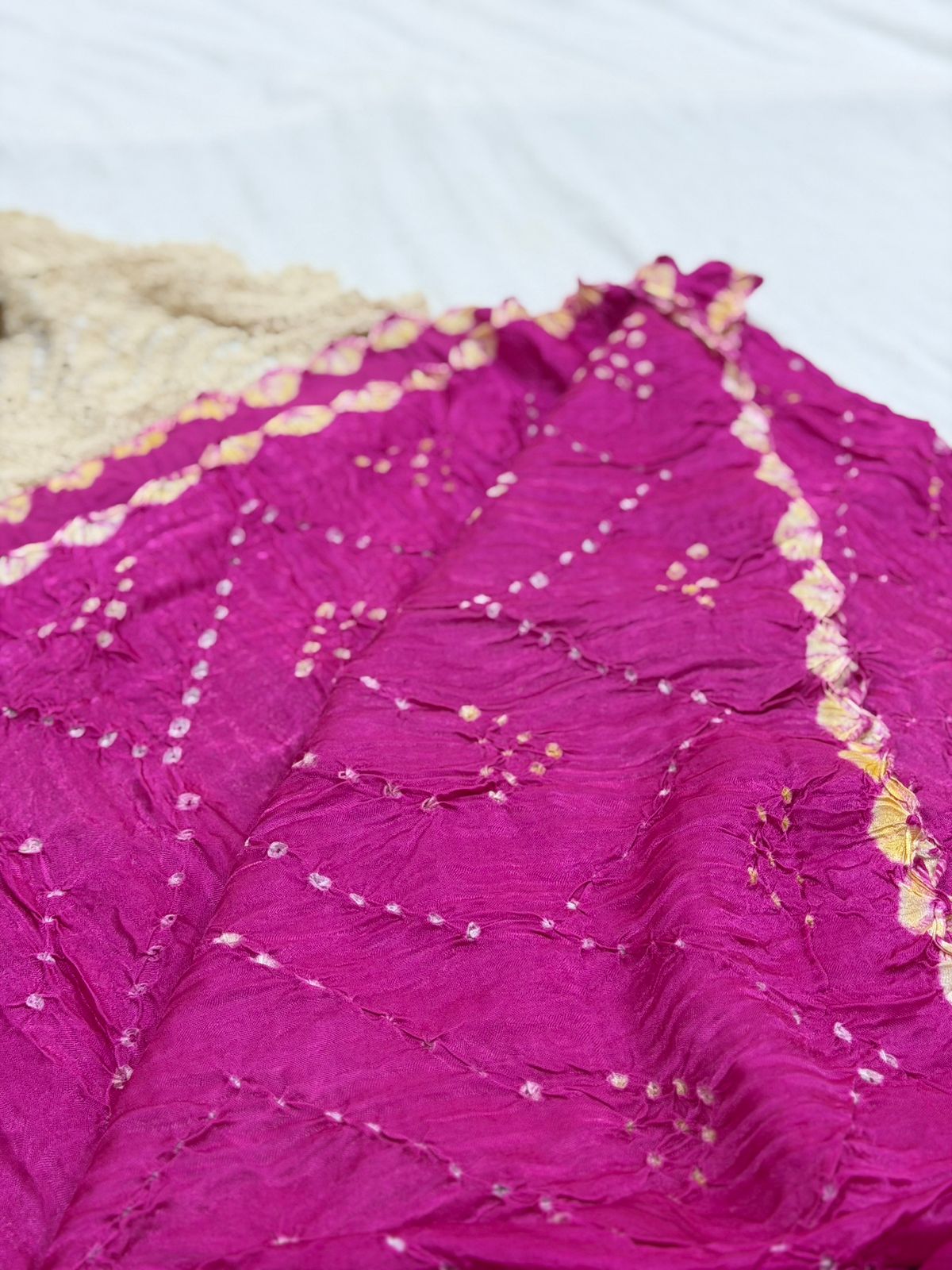 BANDHEJ MODAL SAREE - PINK