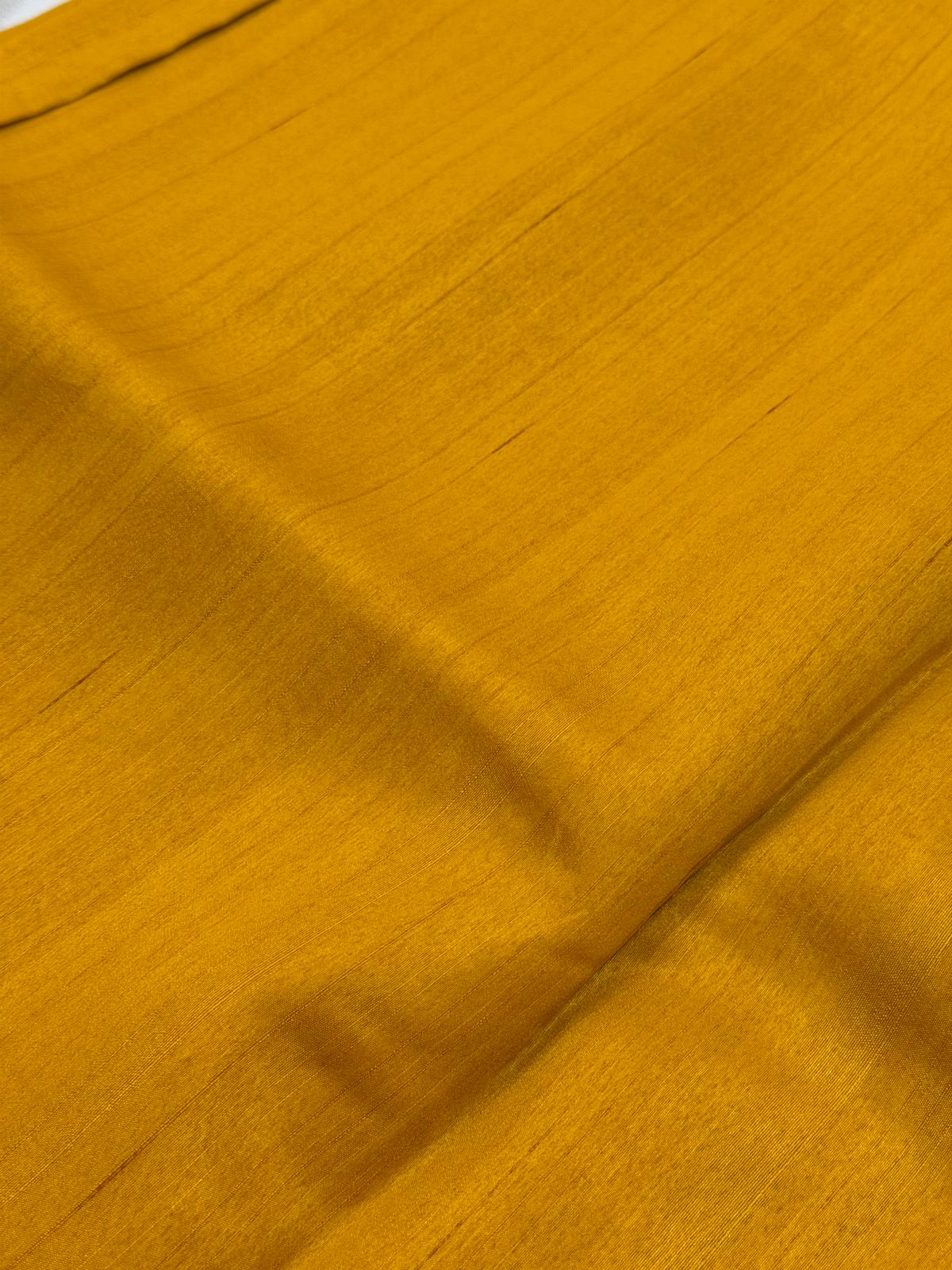 SEMI TUSSAR SAREE - MUSTARD YELLOW