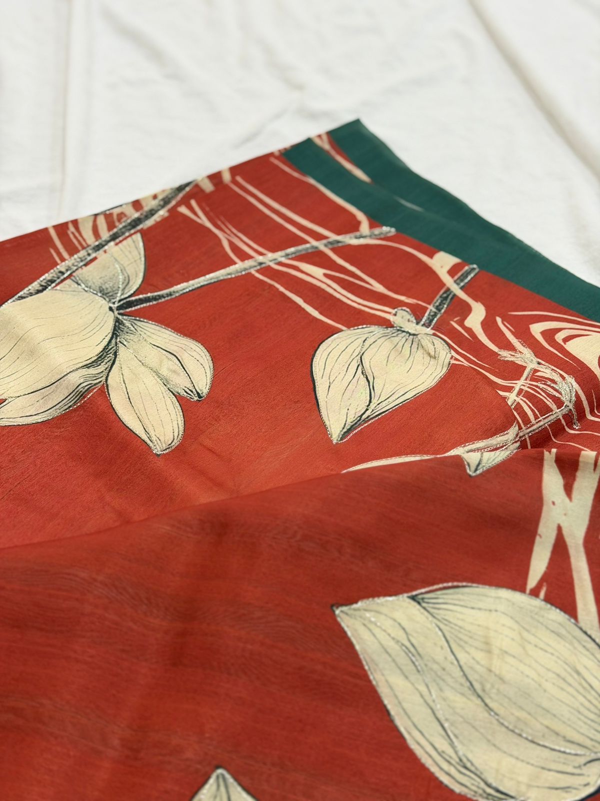 SEMI TUSSAR SAREE - PRINTED