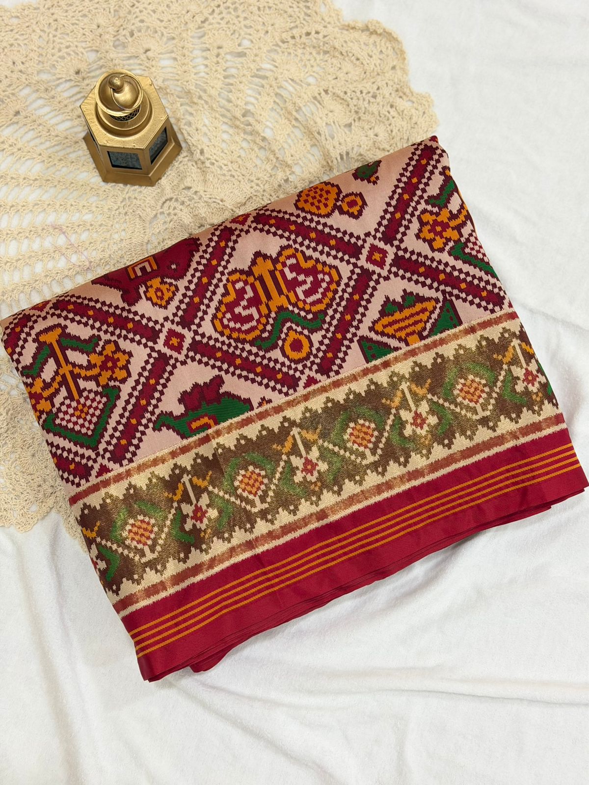 PATAN PATOLA SPUN SILK SAREE