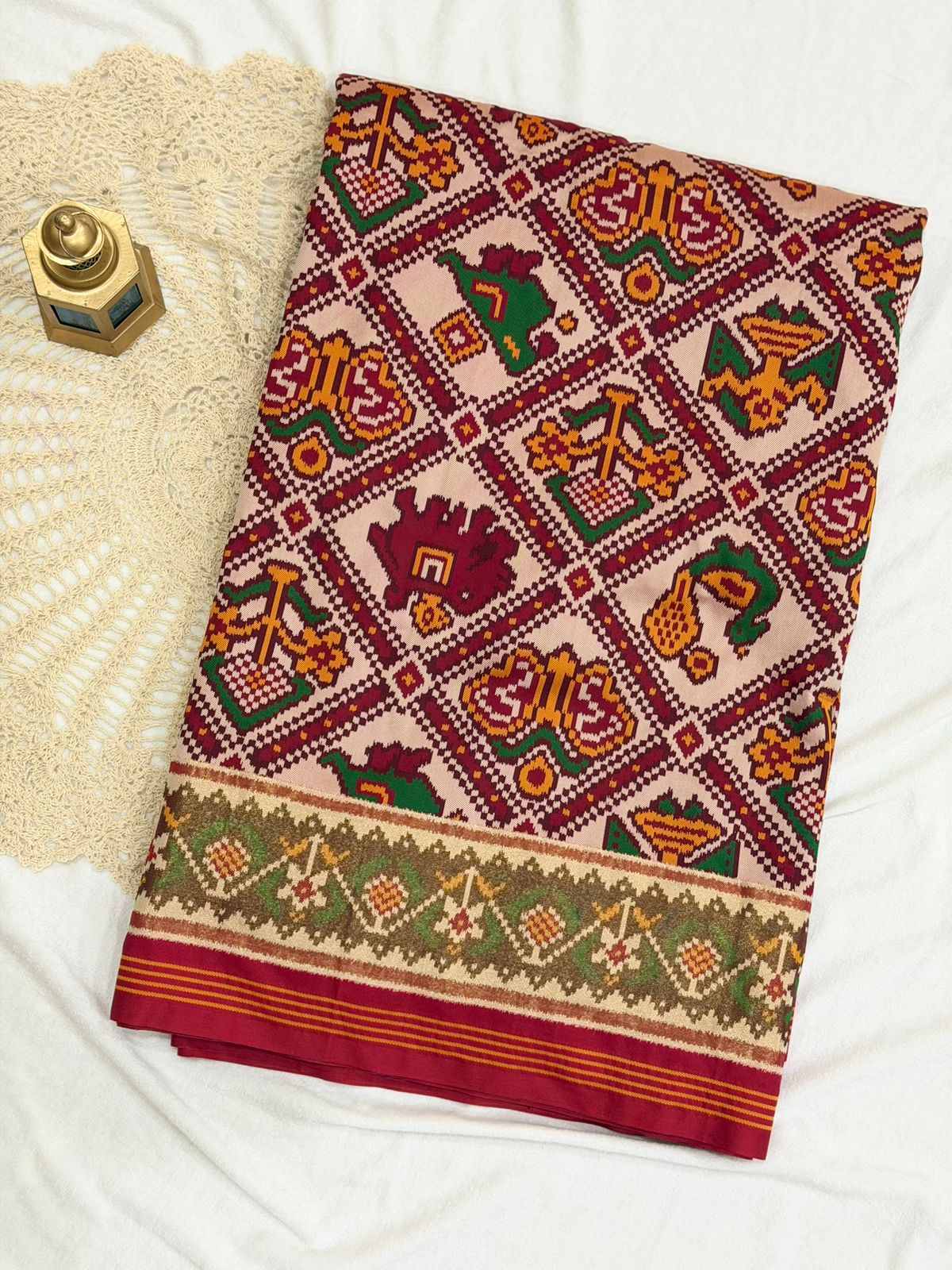 PATAN PATOLA SPUN SILK SAREE