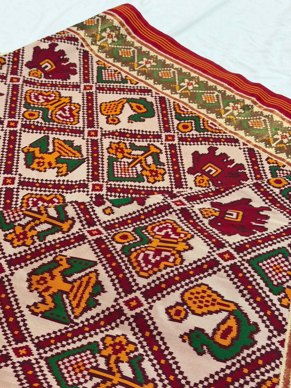 PATAN PATOLA SPUN SILK SAREE