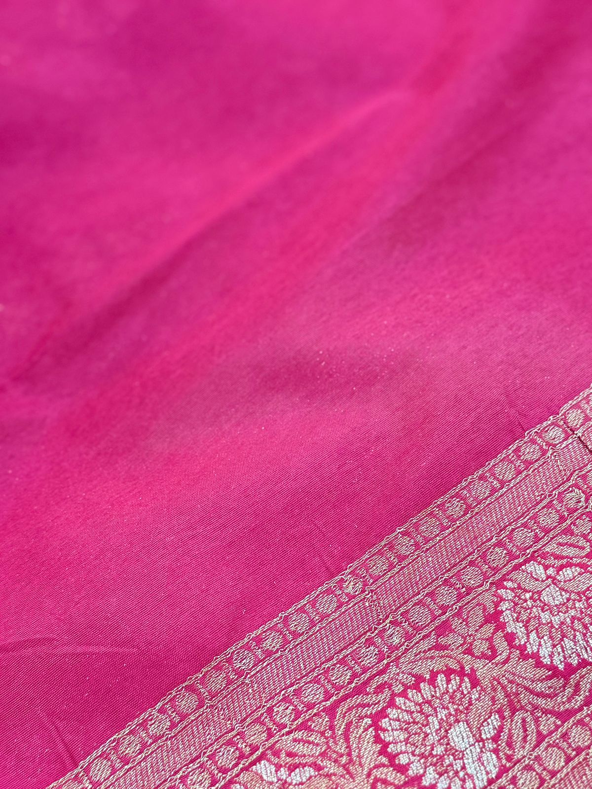 PINK BANARASI DOLA SILK SAREE