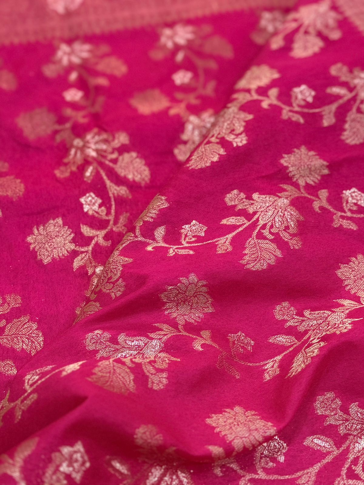 PINK BANARASI DOLA SILK SAREE